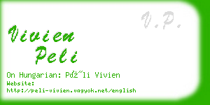 vivien peli business card